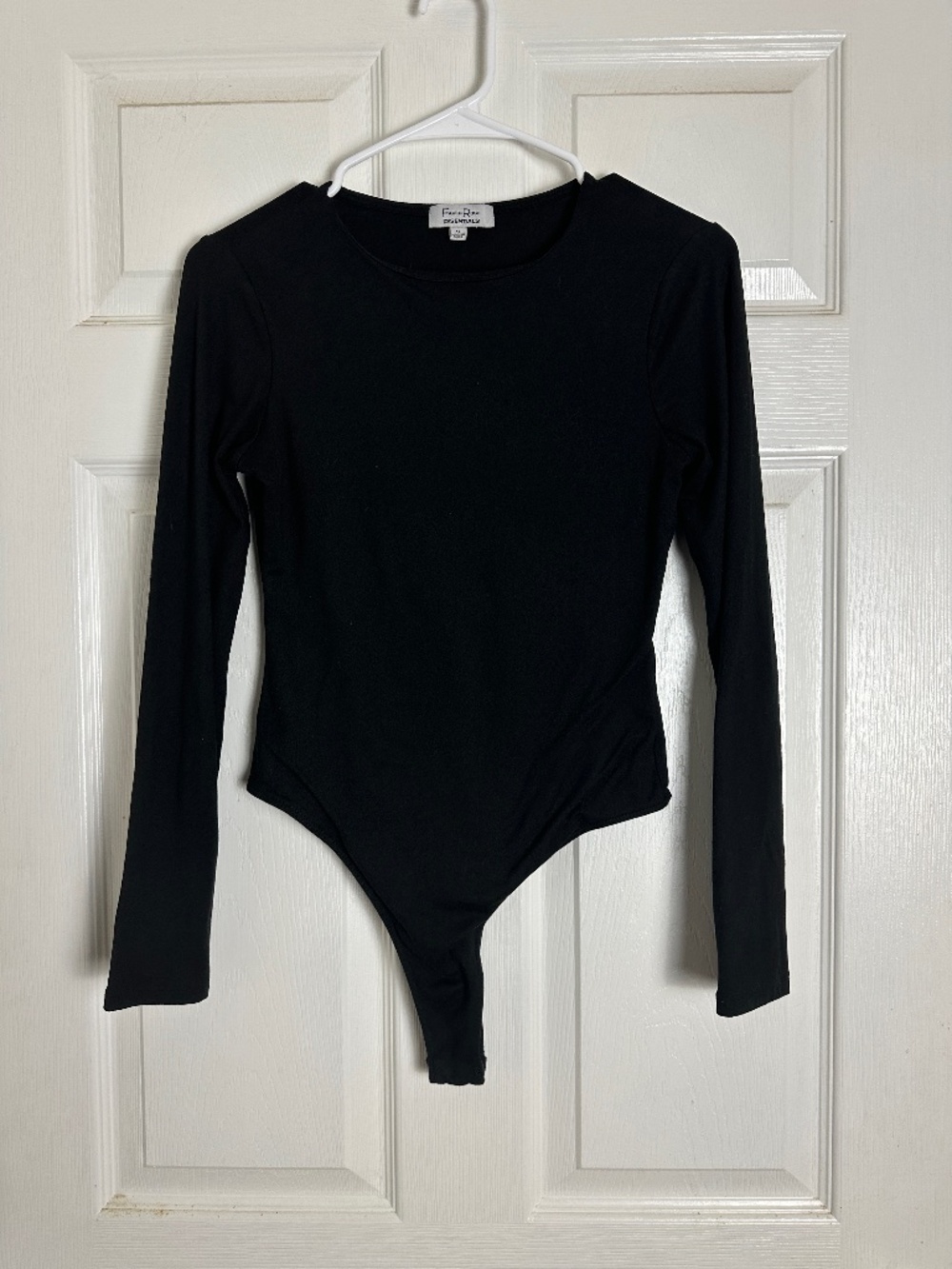 ! Faded Rose Essentials Black Bodysuit Long Sleeve Women S Goth Grunge Basic